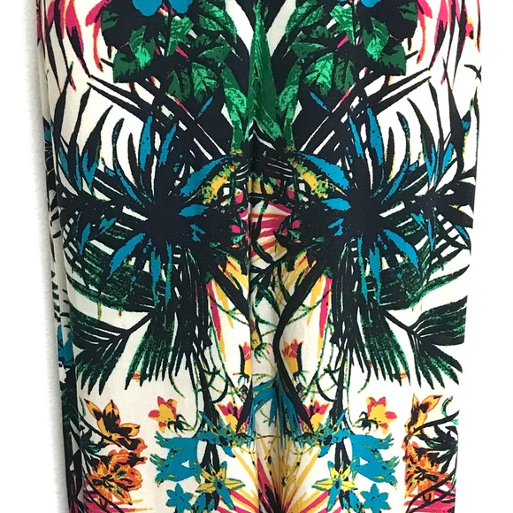 FLYING TOMATO Tropical Floral Ruffle JUMPSUIT Small - Picture 13 of 15